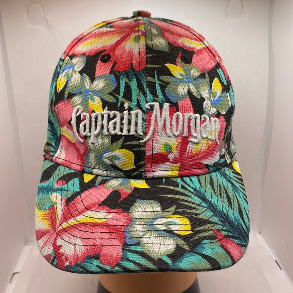 Captain Morgan Rum Floral Hawaiian Tropical Liquor Alcohol Baseball Truc…